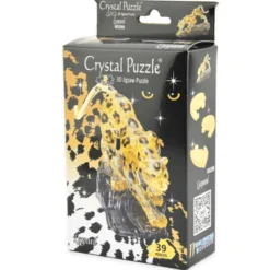 3D Kristallpuzzle - Leopard, 39 Teile