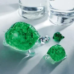 3D Kristallpuzzle - Schildkröten, 37 Teile