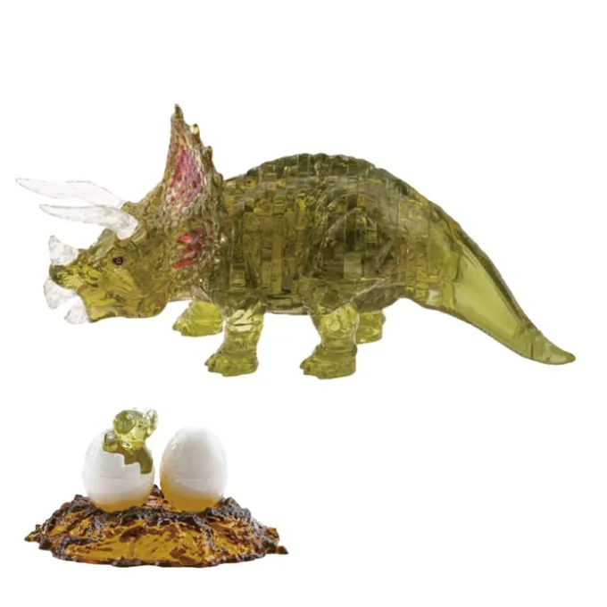3D Kristallpuzzle - Triceratops, 61 Teile