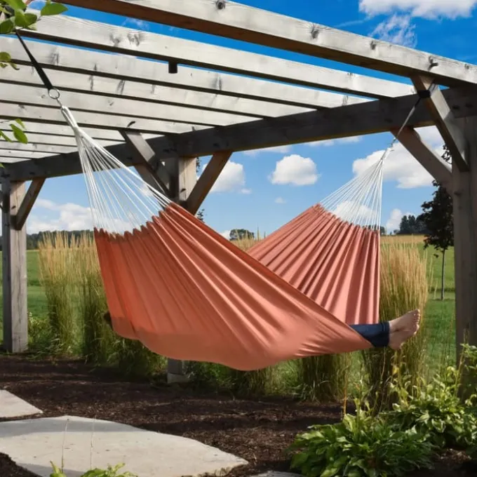 Doppelte Outdoor-Hängematte – Coral