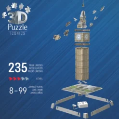 3D-Puzzle LED mit 216 Teilen – Big Ben