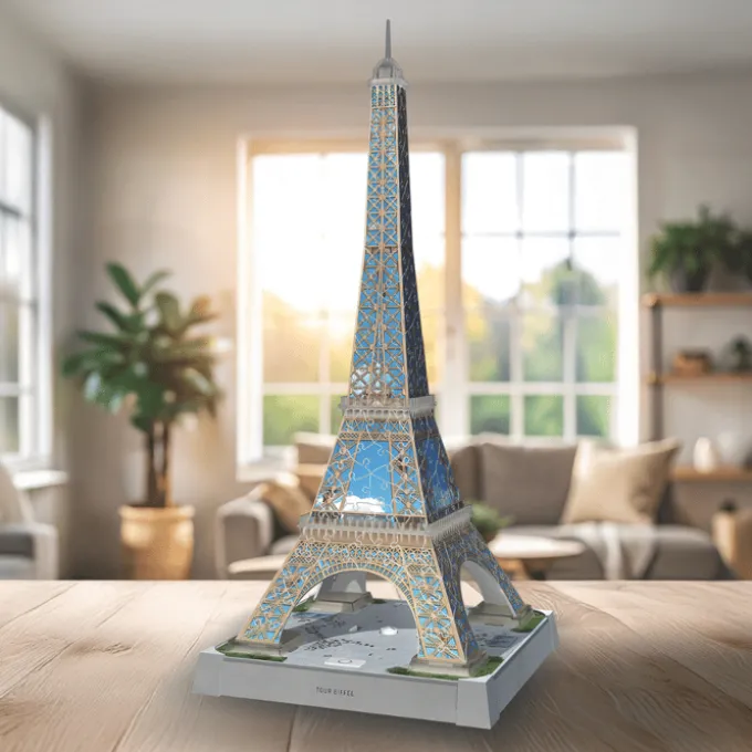 3D-Puzzle LED mit 216 Teilen – Eiffelturm