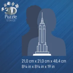 3D-Puzzle LED mit 216 Teilen – Empire State