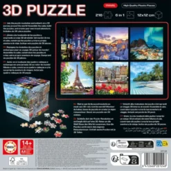 3D-Puzzlewürfel - Reisen