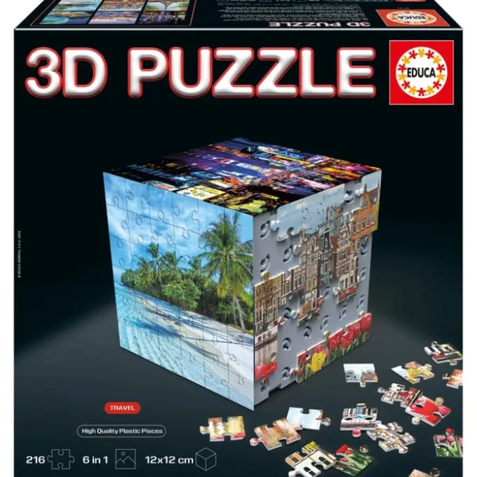 3D-Puzzlewürfel - Reisen