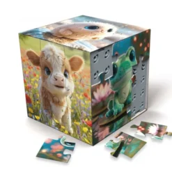 3D-Puzzlewürfel - Tierbabys