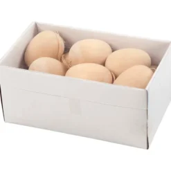Eier aus Holz zum Aufhängen, 15 Stk.