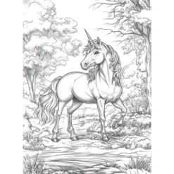 Einhörner Malebuch
