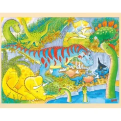 Einlegepuzzle Dinosaurier, 48 Teile