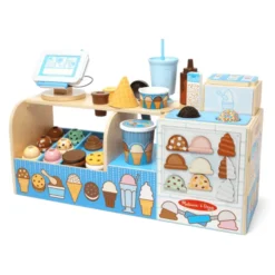Eiskiosk aus Holz, 42 Teile