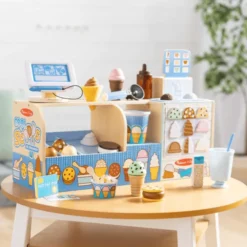 Eiskiosk aus Holz, 42 Teile