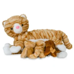 Familienkuscheltier - Katzenmutter mit Kätzchen