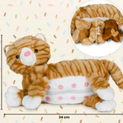 Familienkuscheltier - Katzenmutter mit Kätzchen
