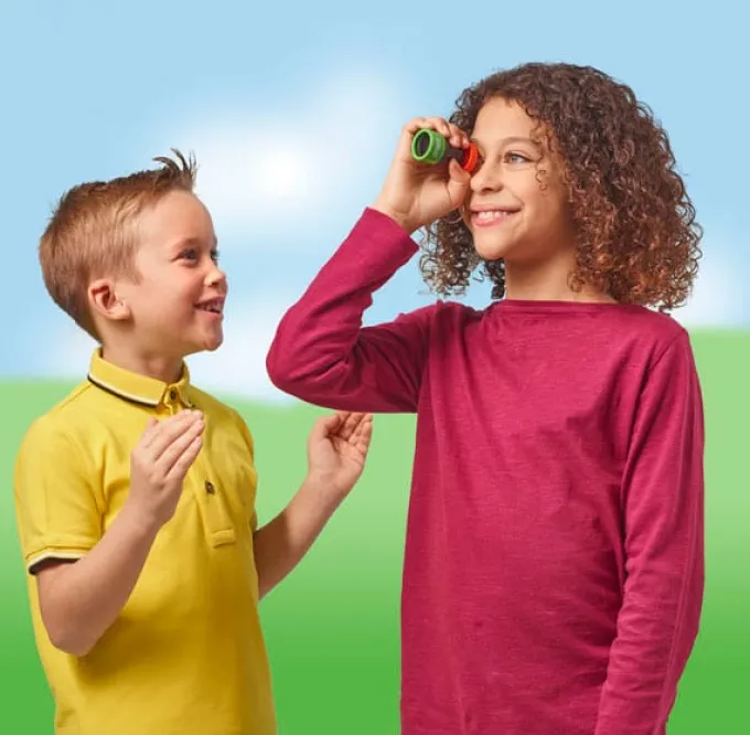 Fernglas mit Schlüsselanhänger