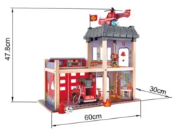 Feuerwache aus Holz - 13 Teile
