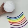 Fidget-Sensorikball Ø11 cm - weiß