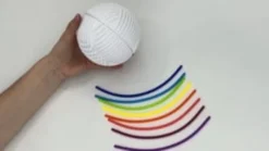 Fidget-Sensorikball Ø11 cm - weiß