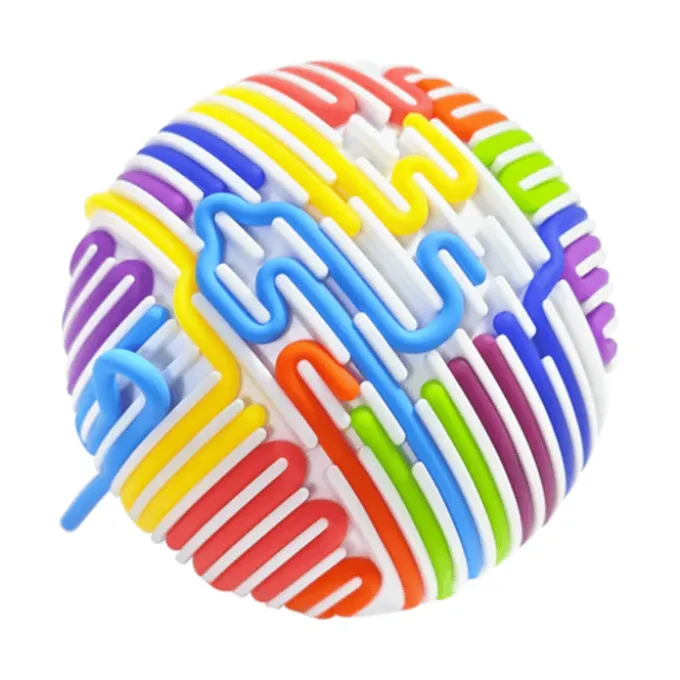 Fidget-Sensorikball Ø11 cm - weiß