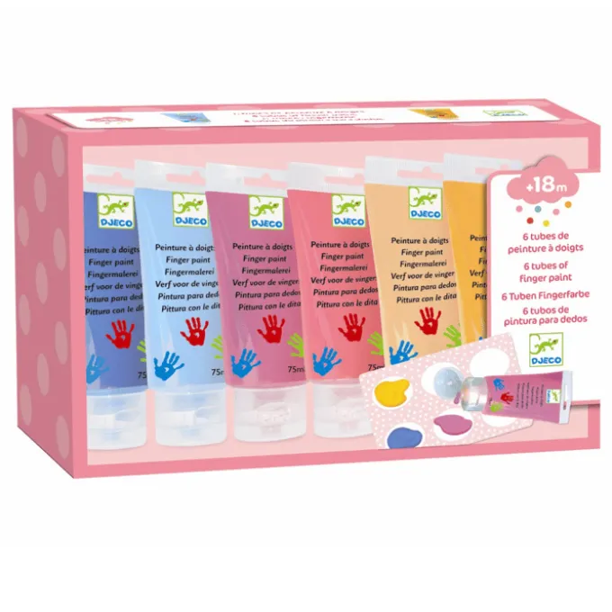 Fingerfarben – Pastell, 6 x 75 ml
