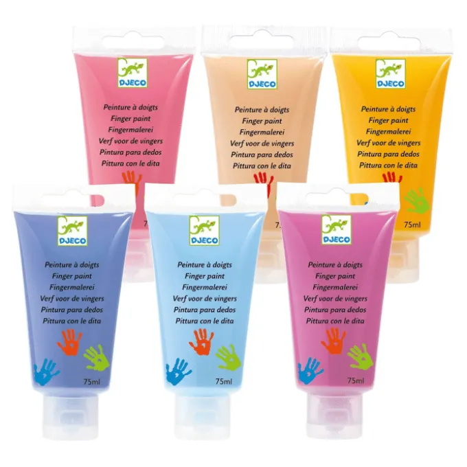 Fingerfarben – Pastell, 6 x 75 ml