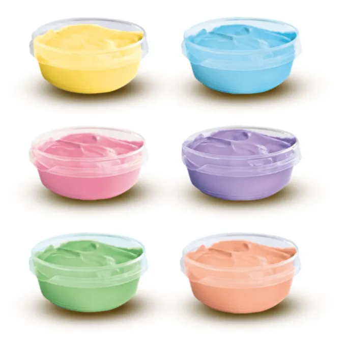 Fingerfarben - 6 x 45 ml - Pastell