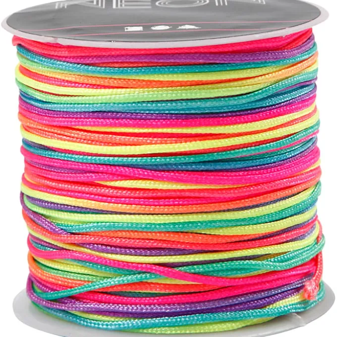 Flechtschnur aus Nylon - neon, 28 m