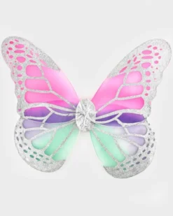 Flügel mit Glitzer (silber)