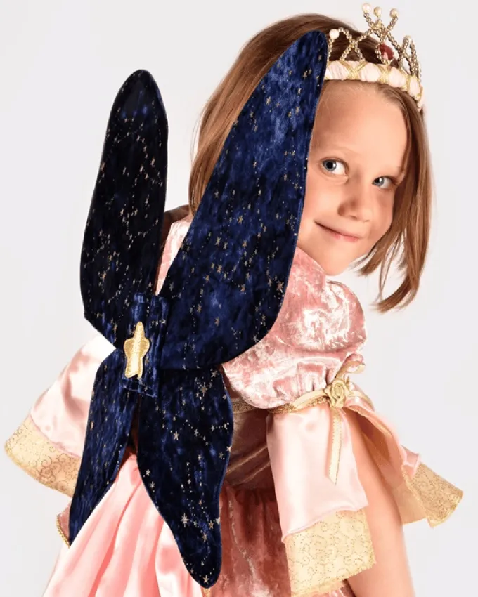 Flügel mit Sternen, dunkelblau