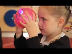 Flummi mit Blinklicht, 4 Stk