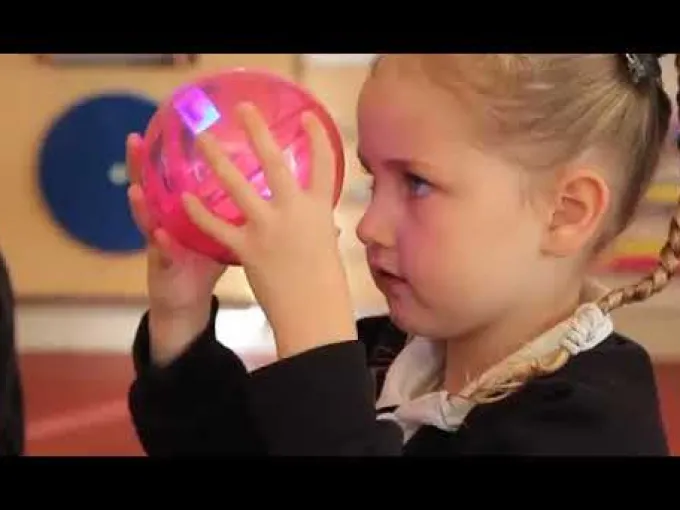 Flummi mit Blinklicht, 4 Stk