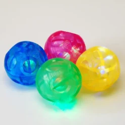 Flummi mit Blinklicht, 4 Stk