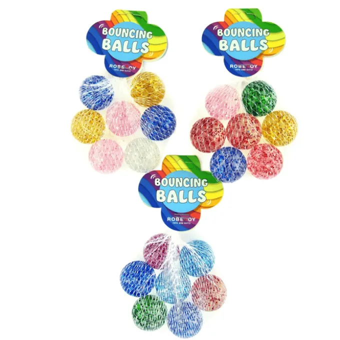 Flummis, 3,2 cm - Glitzer, 7 Stück