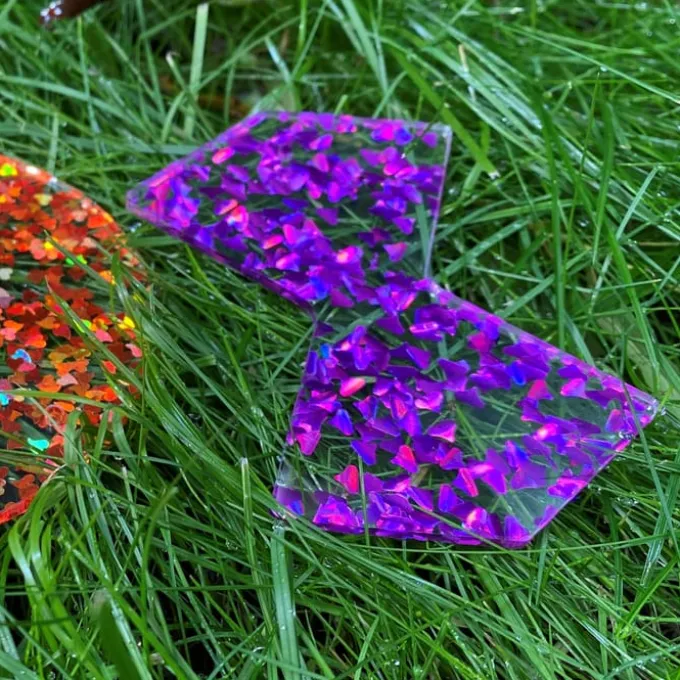 Formen - bunt mit Glitzer, 21 Stk