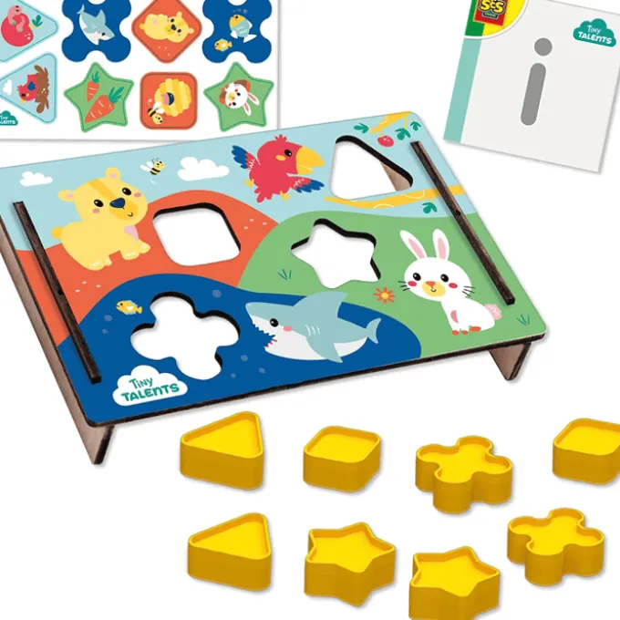 Formsortierpuzzle mit Farben
