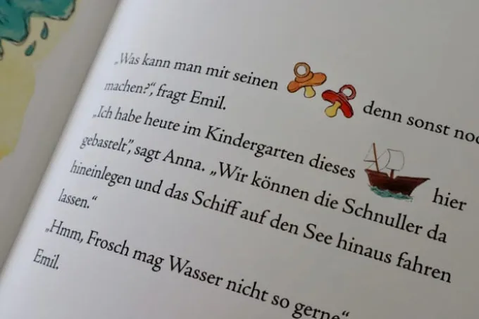 Frosch und die Schnuller