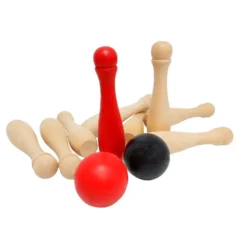 Garden Bowling Set, schwarz & rot