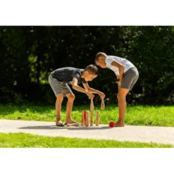 Garden Bowling Set, schwarz & rot