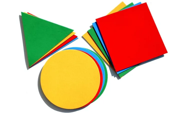 Geometrische Motorikplatten, 12 Stk