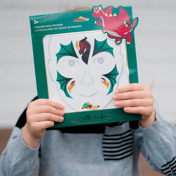Gesichts-Sticker - Drache