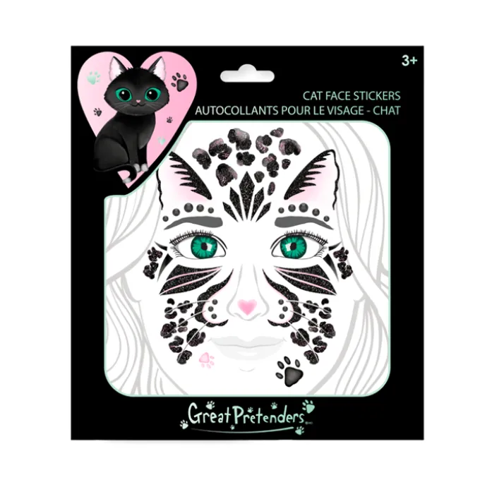 Gesichts-Sticker - Katze