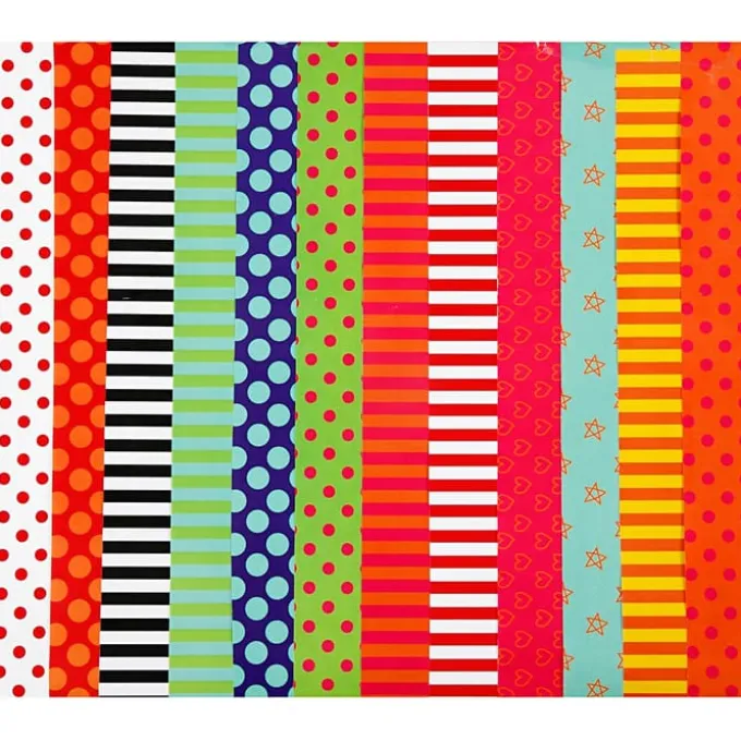 Glanzpapier - gemustert, 50 Bögen