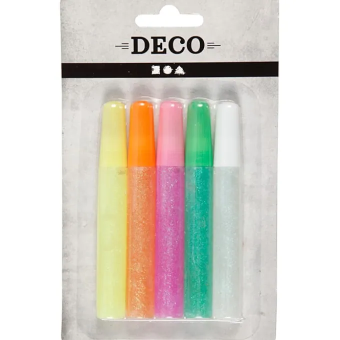 Glitzerleim - pastell, 5 Stk.