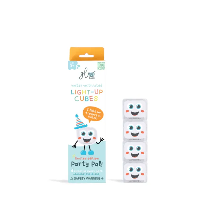 Glo Pals Leuchtwürfel "Party Pal" – 4er-Set