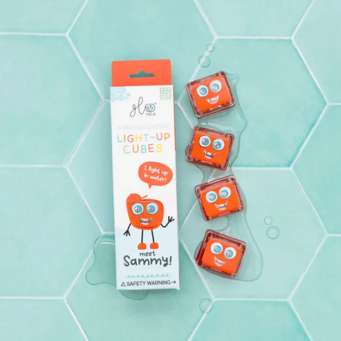 Glo Pals Leuchtwürfel "Sammy" – 4er-Set