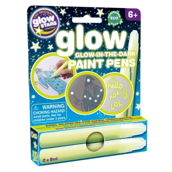 Glow Filzstifte - gebrochen weiß, 2 Stk.