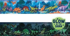 Glow in the dark Riesenpuzzle Dinosaurier, 200 Stk