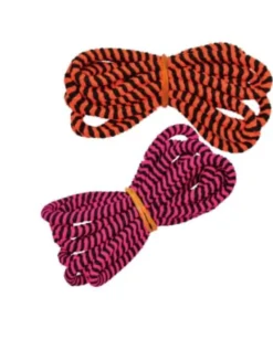 Gummitwist mit schwarzen Streifen - 5 m