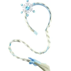Haarreif mit Flechtzopf – Platinblond