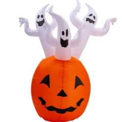 Halloween-Kürbis mit Licht, 180 cm