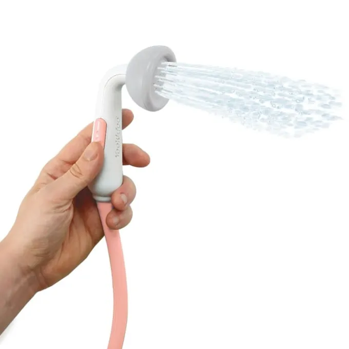 Handbrause, batteriebetrieben - Elefant, rosa